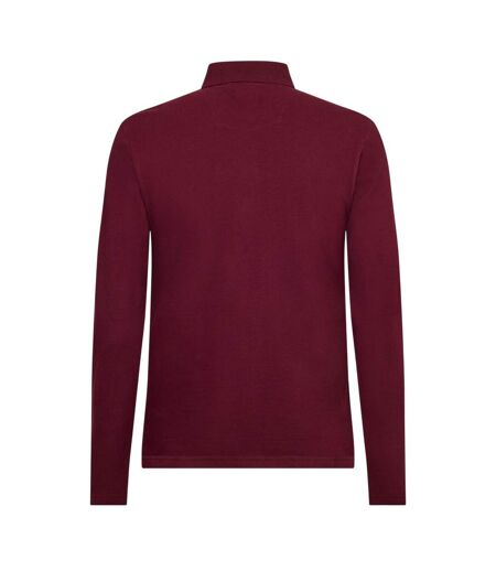 Polo Manches Longues Glasby Homme Bordeaux Peter Werth