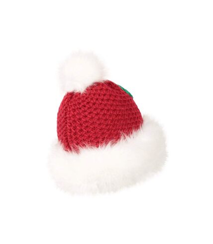 Bonnet de noël mme claus pom pom womens/ladies rouge Mountain Warehouse