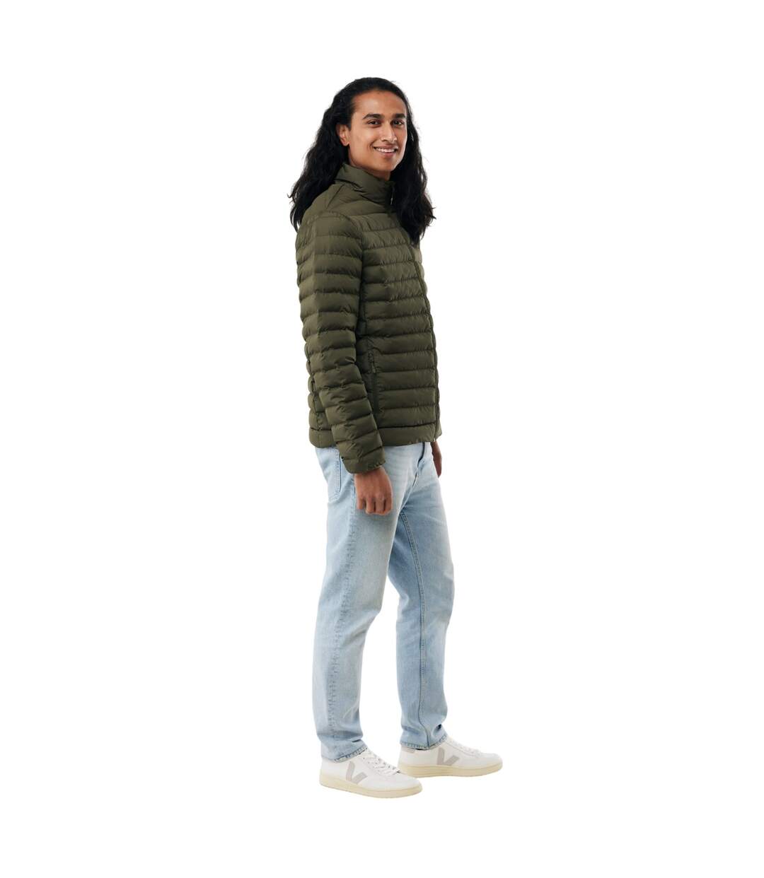 Doudoune Matelassée Maiko Homme Kaki Iqoniq-4