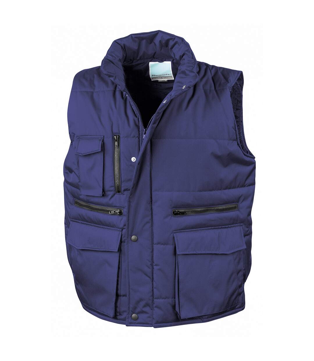 Mens lance body warmer royal blue WORK-GUARD by Result