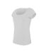 Kariban Womens/Ladies Boat Neck Short Sleeve T-Shirt (White)