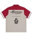 Mens Colour Block Polo Shirt Red Beige ICECREAM-2