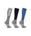 Hy Sport Active Unisex Adult High Riding Socks (Pack of 3) (Jewel Blue/Pencil Point Grey/Black) - UTBZ5291