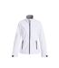 Womens/ladies Trial Soft Shell Jacket White Printer-1
