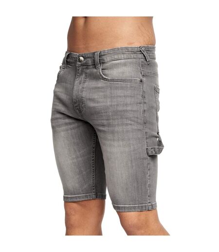 Short carpenter homme gris délavé clair Crosshatch