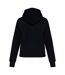 Womens/ladies full zip hoodie black Native Spirit