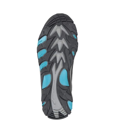 Womens/ladies Rapid Suede Waterproof Hiking Boots Grey Mountain Warehouse