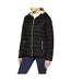 Result Urban Womens/Ladies Snowbird Hooded Jacket (Black/Lime Green) - UTBC3254