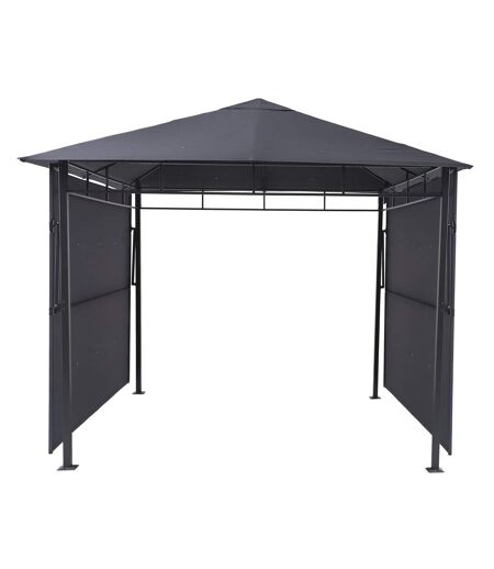 Tonnelle de jardin Omelya - L. 300 x l. 300 cm - Ardoise