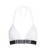 Womens/ladies Triangle Cups Bikini Top Brilliant White Calvin Klein-2