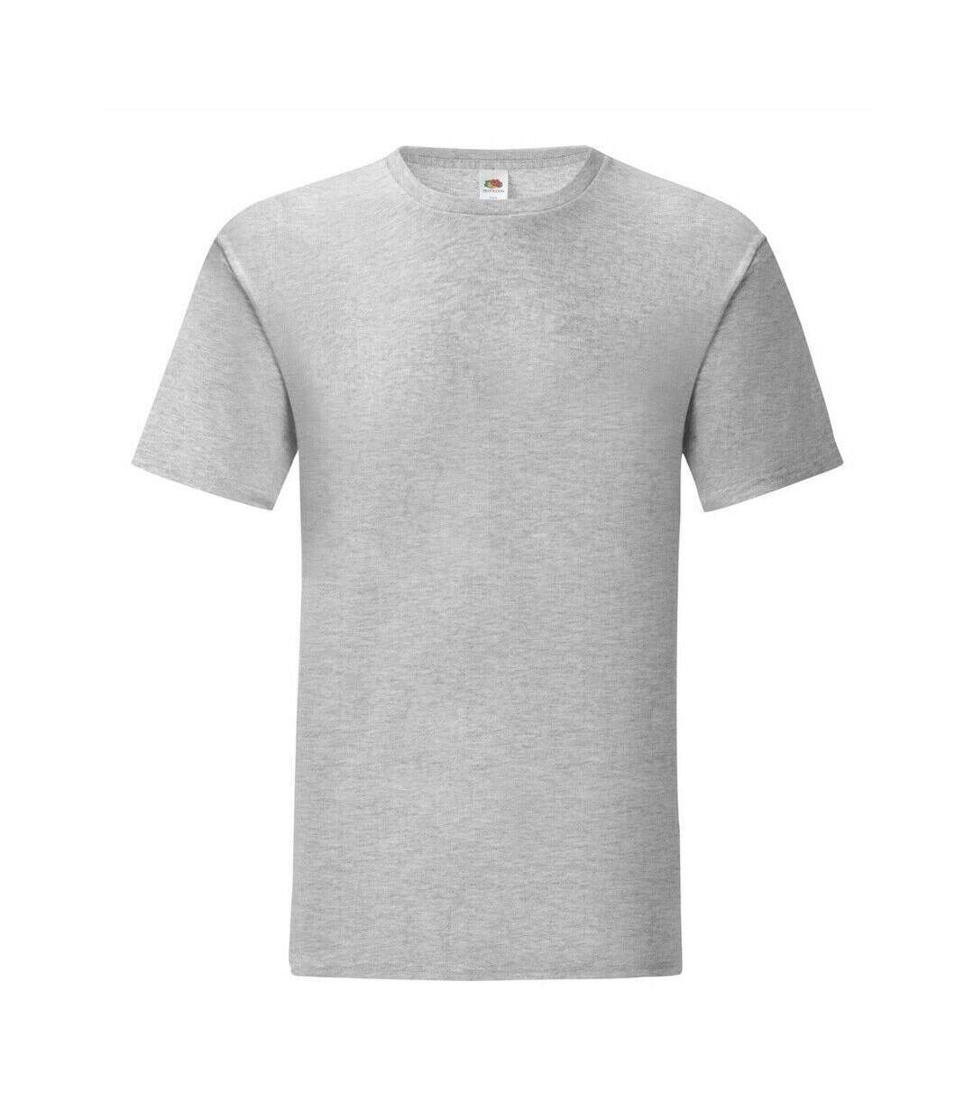 T-shirt iconic homme gris Fruit of the Loom