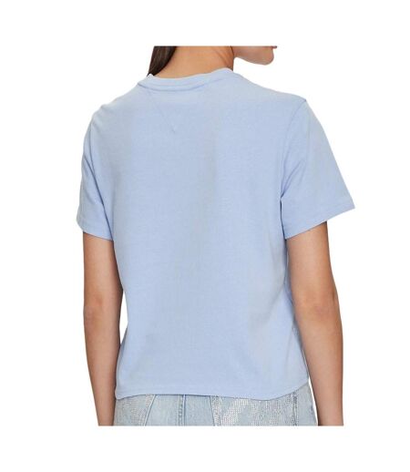 T-shirt Bleu Femme Tommy Hilfiger New Classics - M