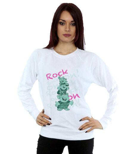 Disney Sweatshirt Frozen Trolls Rock On - Femmes/Dames (Blanc) - UTBI19011