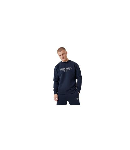 Sweat Motif/style Logo Brodé Belvue Homme Bleu Marine Jack Wills