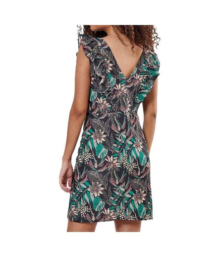 Robe Noire à Motifs Femme Kaporal Ganja - M