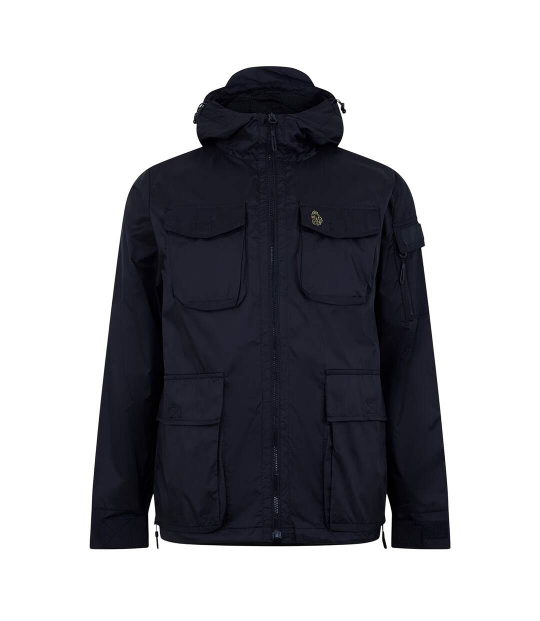 Mens Curation Hooded Soft Shell Jacket Dark Navy Luke 1977-2