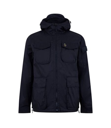 Mens Curation Hooded Soft Shell Jacket Dark Navy Luke 1977