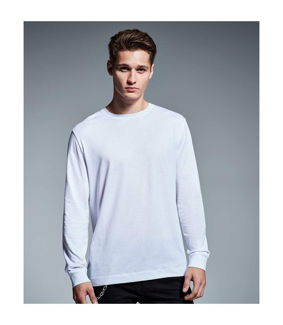 Anthem Mens Long-Sleeved T-Shirt (White)