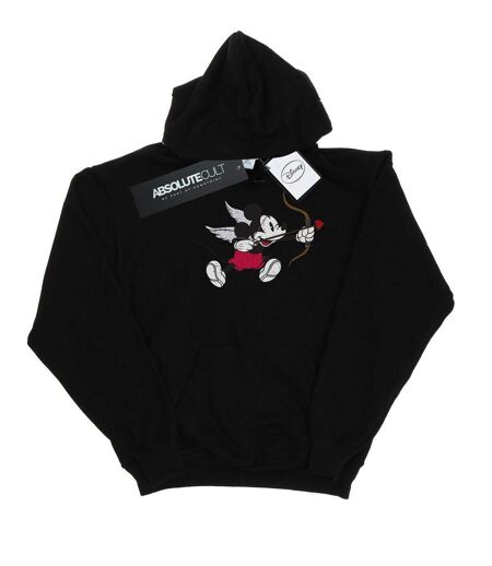 Disney - Sweat à capuche MICKEY MOUSE LOVE CHERUB - Femme (Noir) - UTBI11075