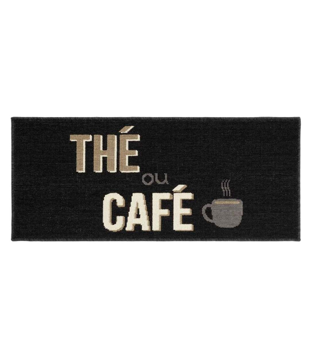 Tapis de Cuisine Breakfast 50x120cm Noir-1