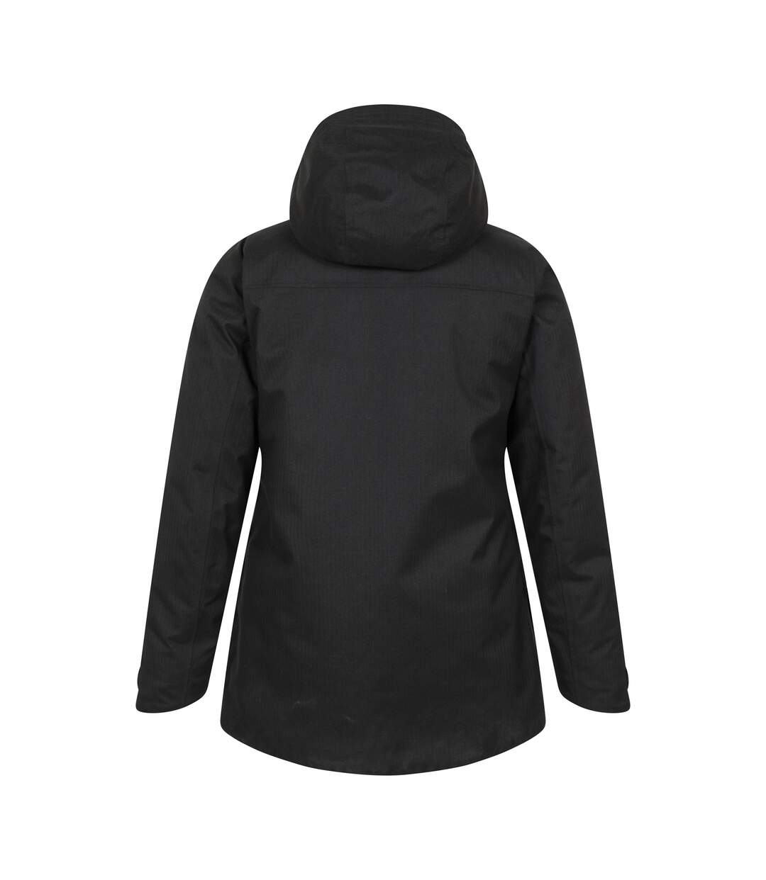 Womens/ladies Verbier Textured Waterproof Ski Jacket Black Mountain Warehouse-3