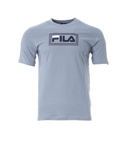 T-shirt bleu clair homme fila build - l