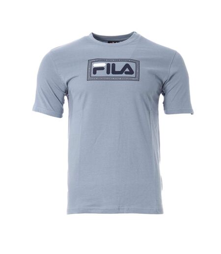 T-shirt bleu clair homme fila build - l
