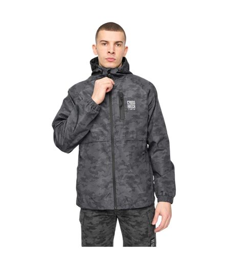 Veste Style Imprimé Intégral Janscore Homme Gris Crosshatch