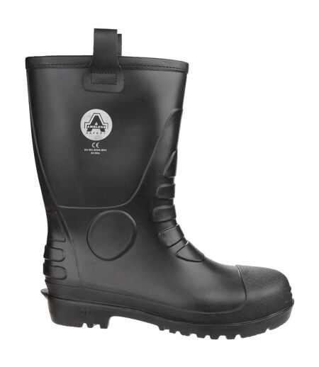 Amblers Safety Unisex FS90 Waterproof Pull On Safety Rigger Boot (Black) - UTFS4168