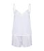 Ensemble de pyjama court femme blanc Towel City-1