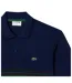 Mens Logo Short-sleeved Polo Shirt Navy Blue Lacoste-4