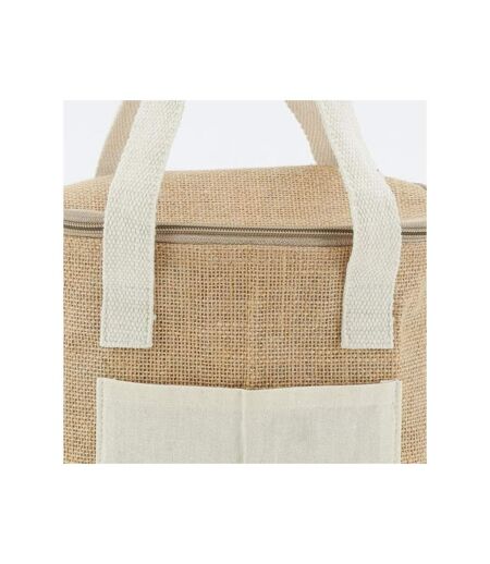 Sac lunch isotherme en jute Naturel 22x16x17