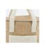 Sac lunch isotherme en jute Naturel 22x16x17