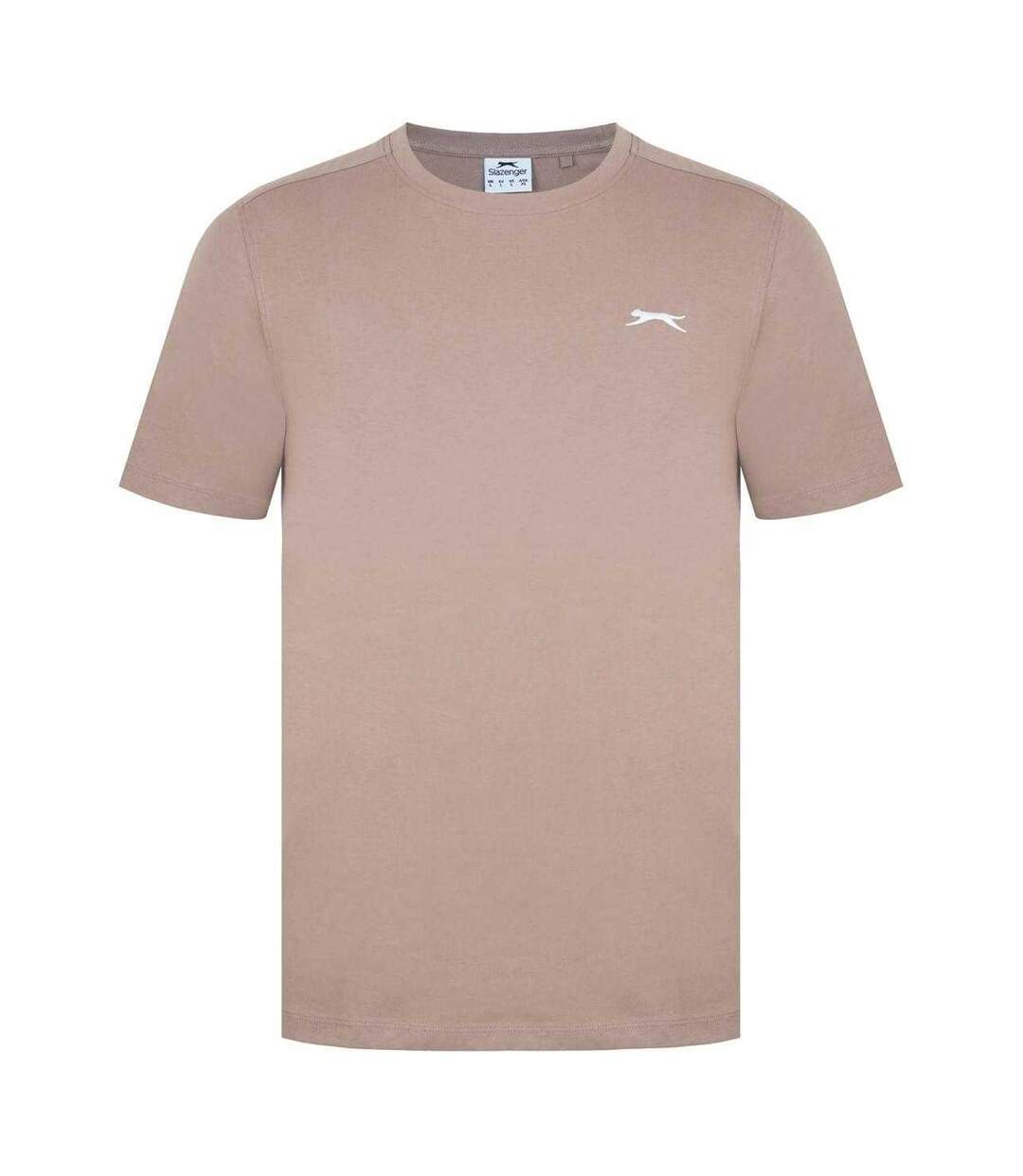 Mens 3d Logo T-shirt Dark Beige Slazenger-1
