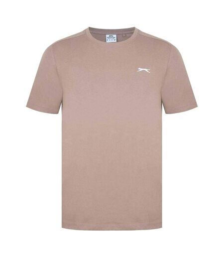 Mens 3d Logo T-shirt Dark Beige Slazenger