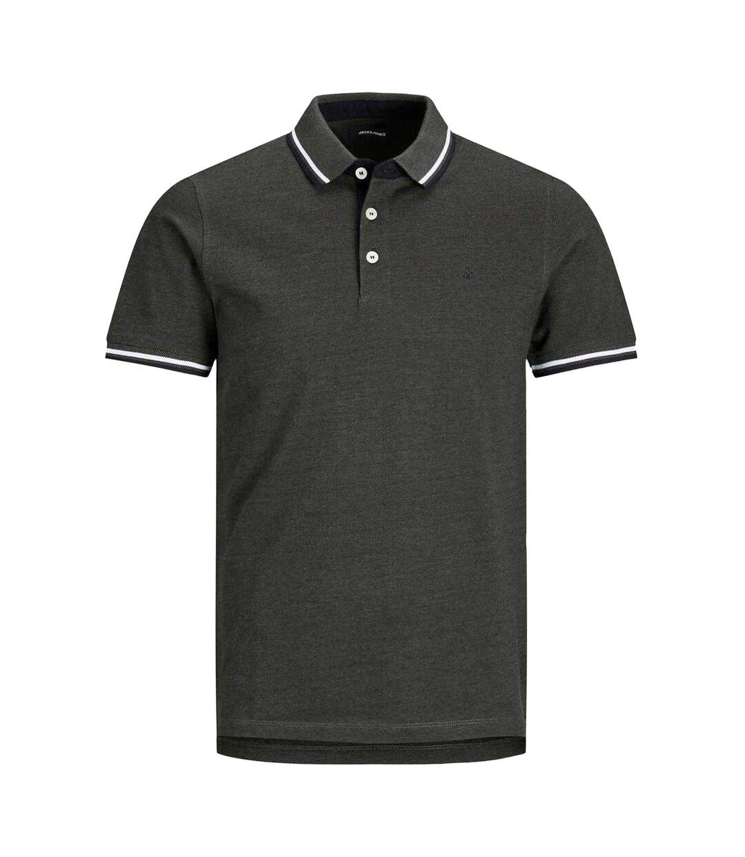 Lot De 2  Polos Paulos Homme Bleu Marine Vert Foncé Jack And Jones-4