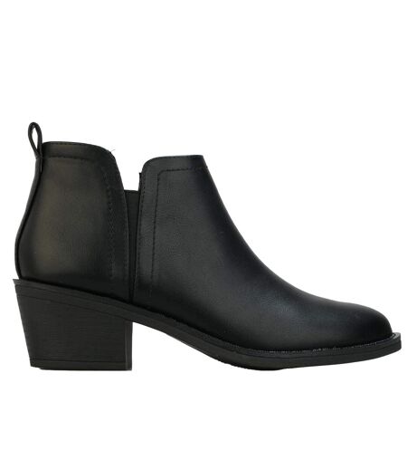 Womens/ladies York Ankle Boots Black Rocket Dog