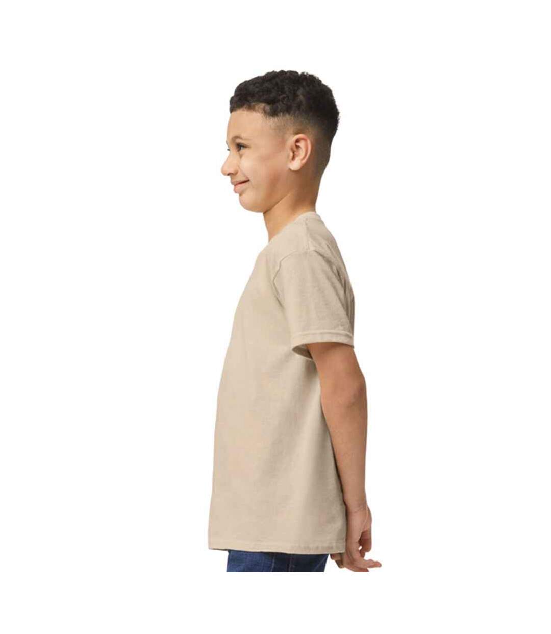 T-shirt enfant sable Gildan-3