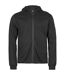 Mens full zip athletic hoodie black Tee Jays