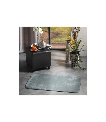 Tapis Uni en Flanelle Flanou 50x80cm Gris