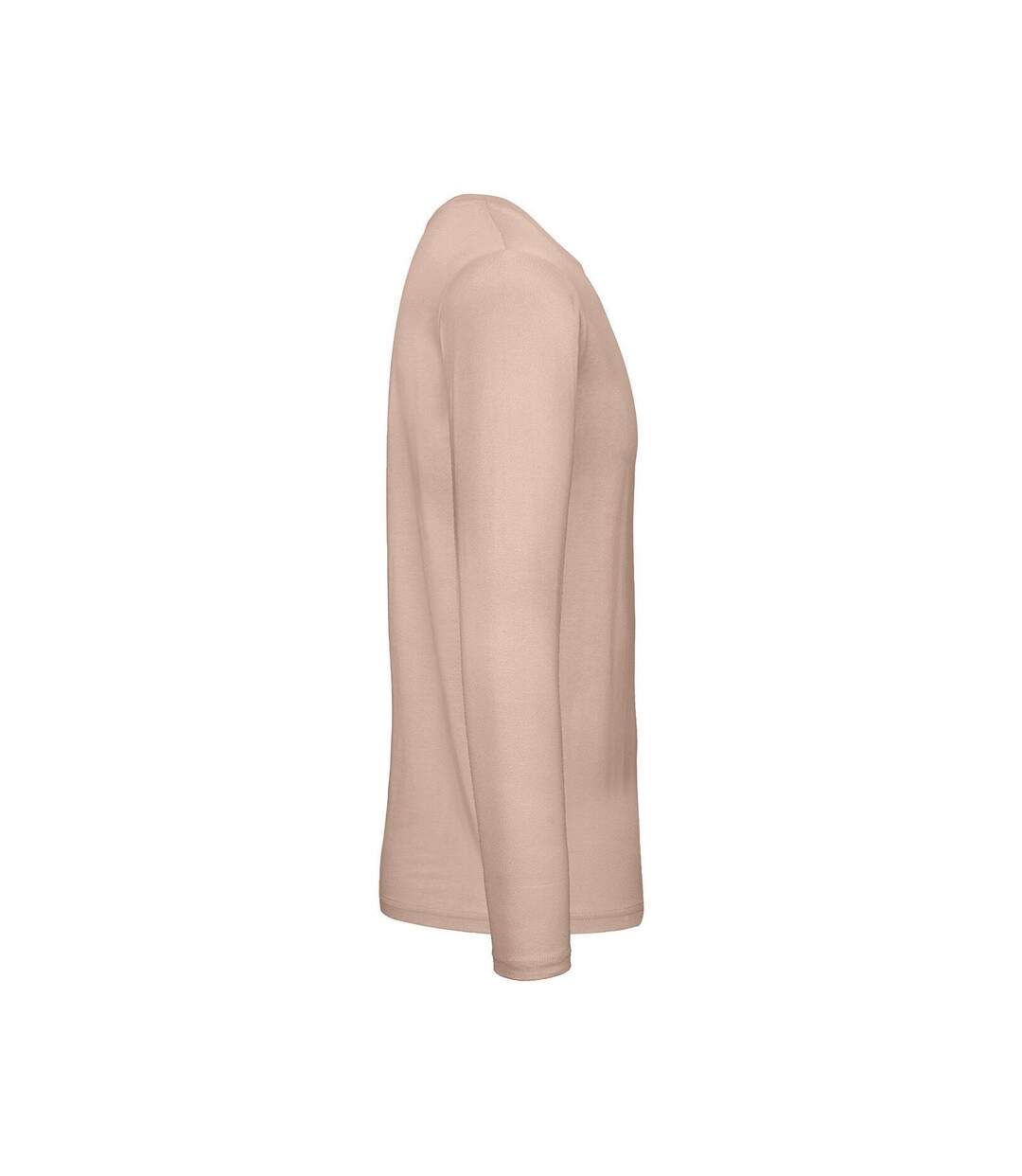 T-shirt Manches Longues #e150 Homme Vieux Rose B&C-4
