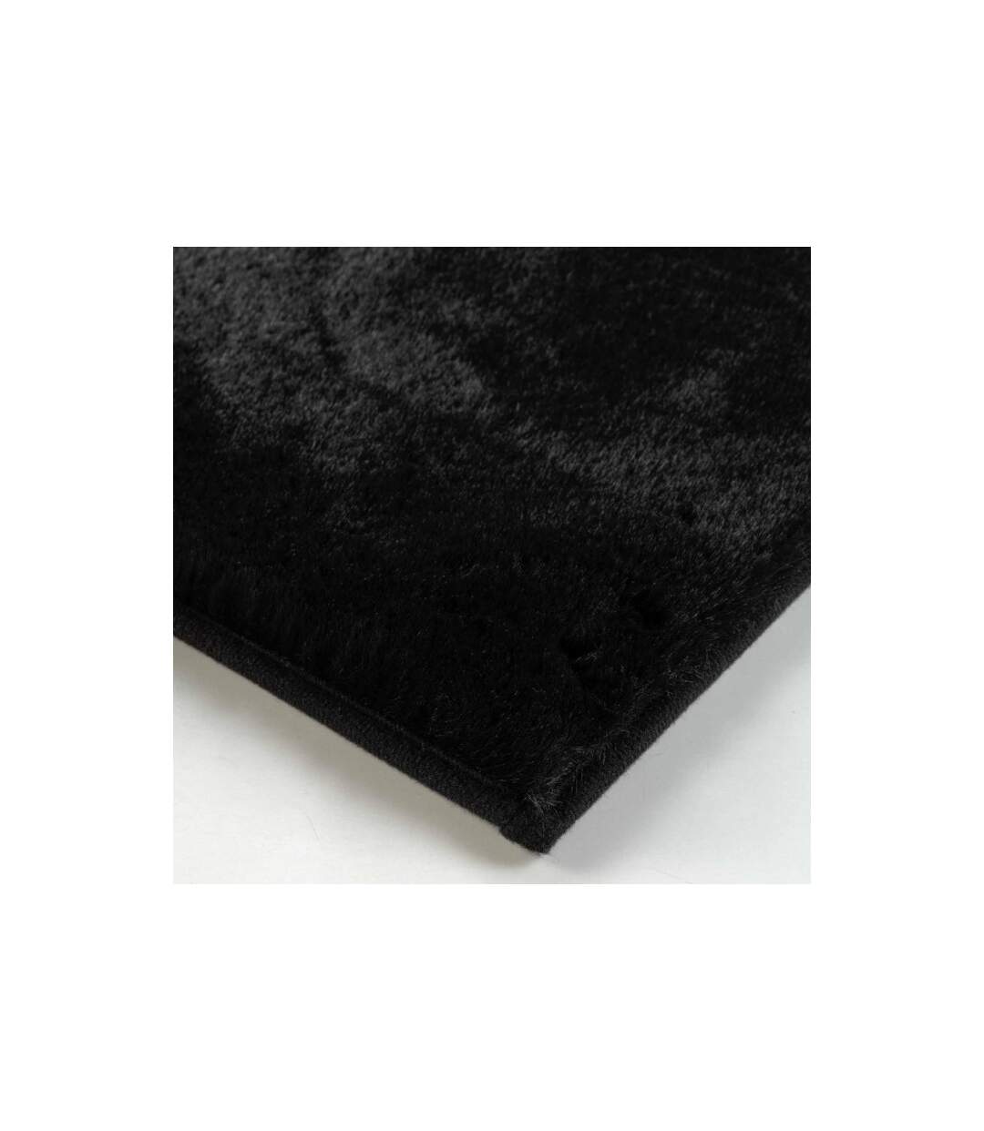 Tapis Imitation Fourrure Feline 60x90cm Noir-2