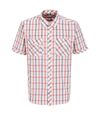 Trespass Mens Hopedale Short Sleeve Check Shirt (Red Check)