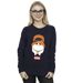 Disney - Sweat BIG HERO BAYMAX KITTEN FACE - Femme (Bleu marine) - UTBI11738-2