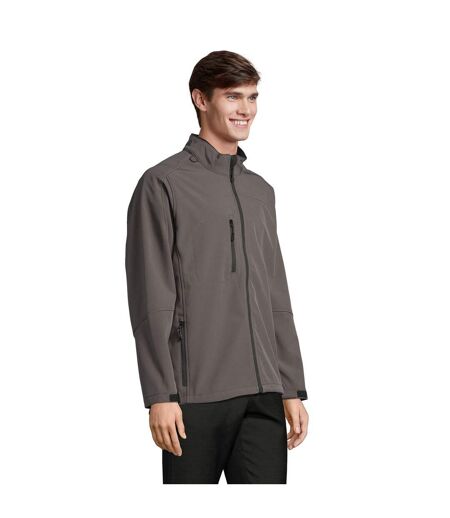 Veste Softshell Relax Homme Gris Charbon Uni SOLS