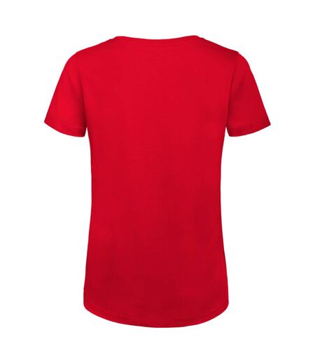 T-shirt en coton bio femme rouge B&C