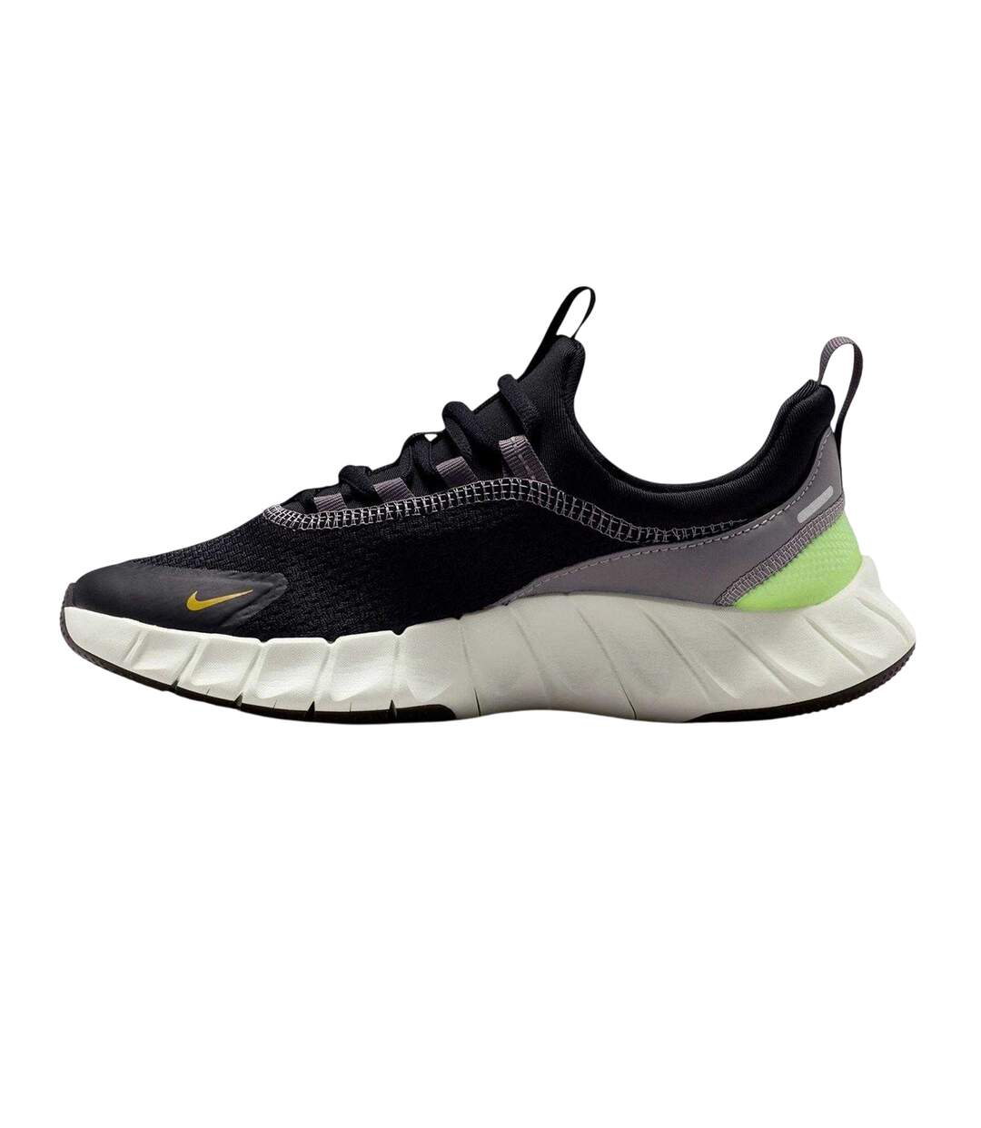Childrens/kids 5.0 Mesh Barefoot Flat Trainers Black Saffron Nike-3