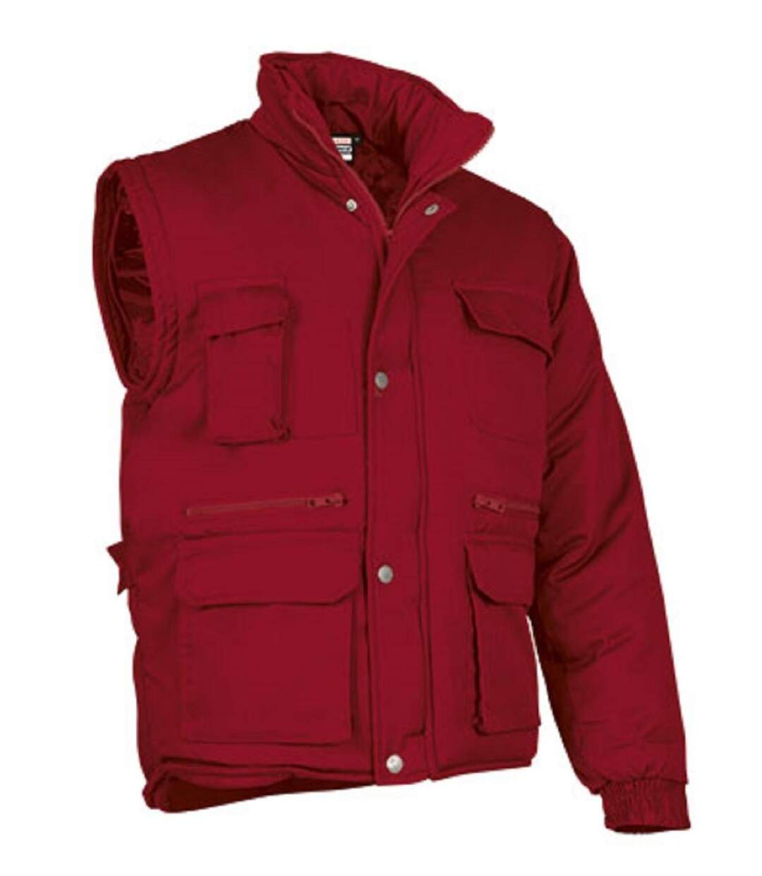 Veste matelassée manches amovibles - Homme - REF MIRACLE - rouge