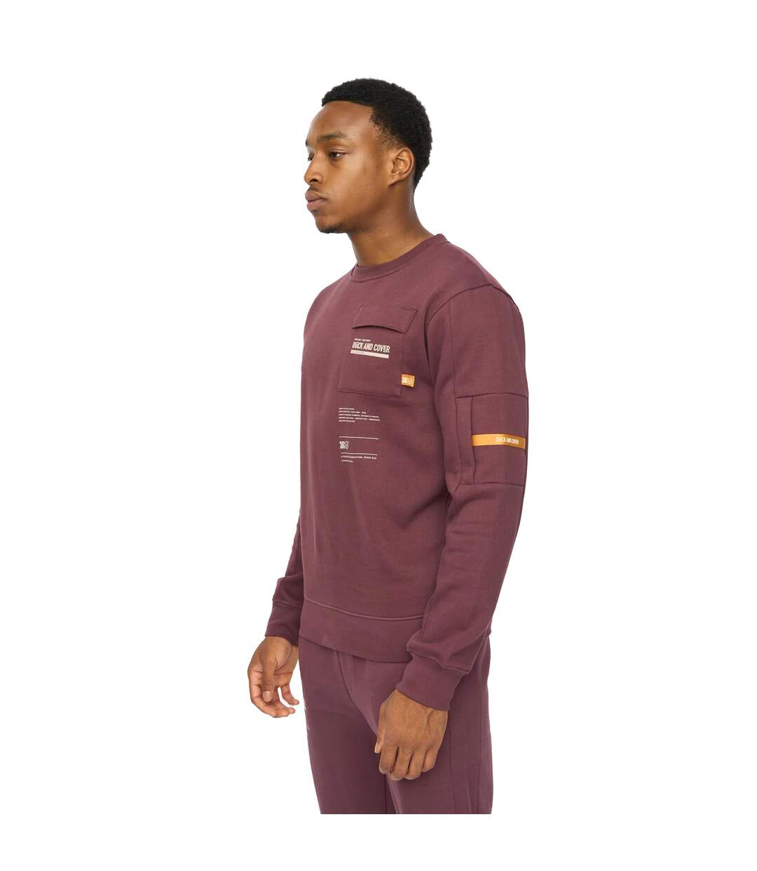 Mens Applewood Sweatshirt Raisin Duck And Cover-2