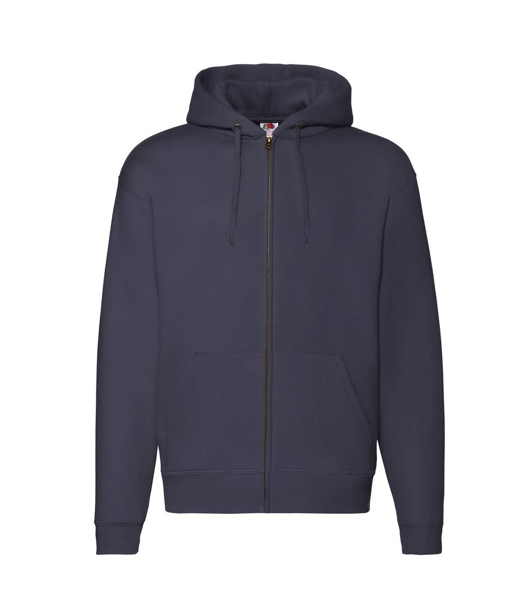 Veste À Capuche Premium Adulte Bleu Marine Sombre Fruit Of The Loom-1